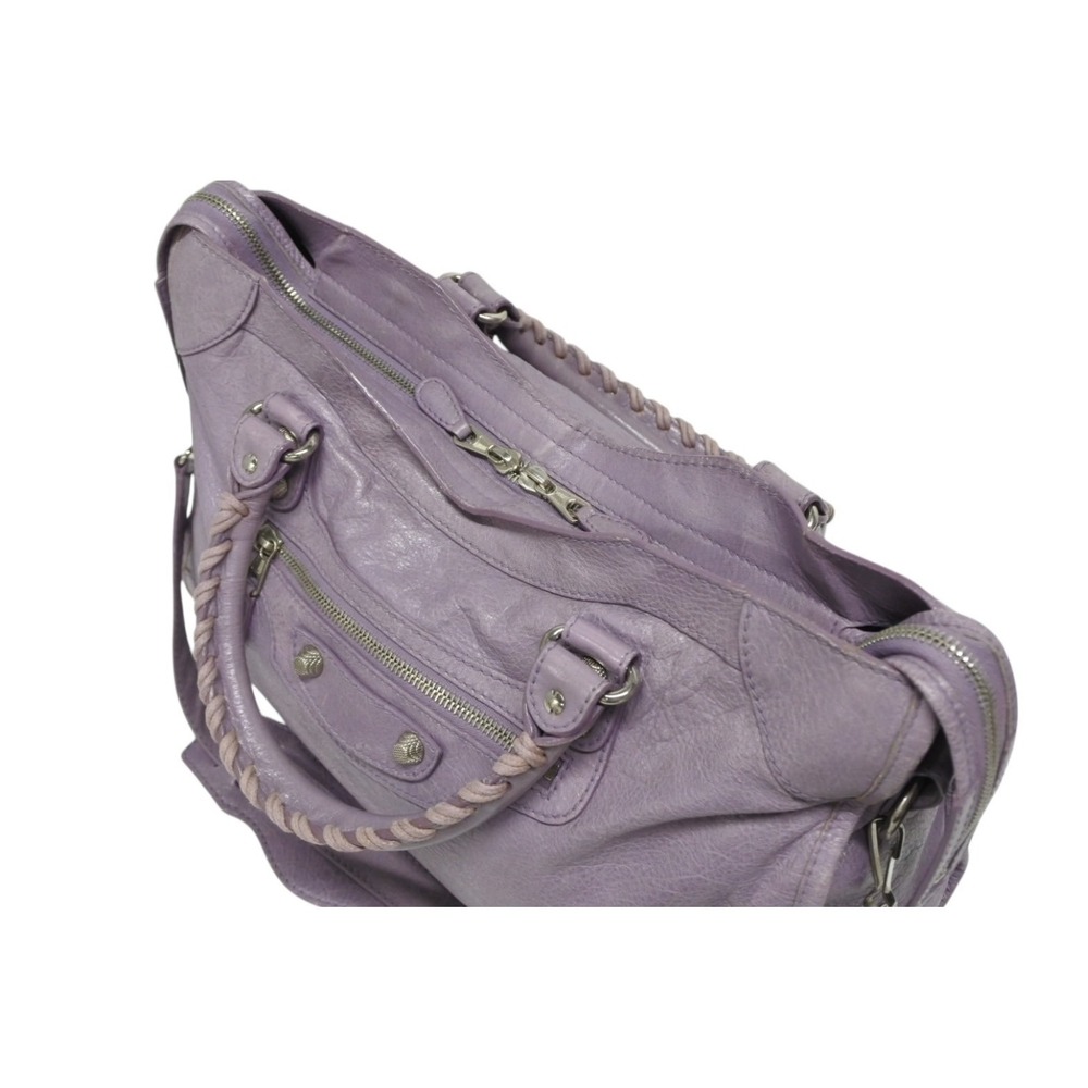 BALENCIAGA The Giant City Handbag Purple - Picture 10 of 10
